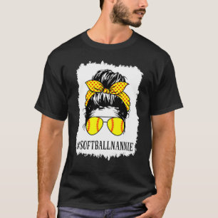 Nannie Life Softball Baseball Mütter Day T-Shirt