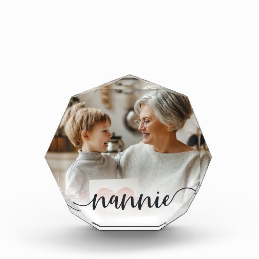 Nannie | Oma Script Overlay Fotoblock (Vorderseite)