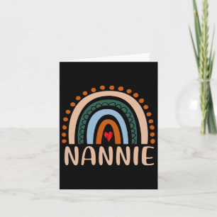 Nannie Rainbow Grandma Niedlich Mütter Day Funny N Karte