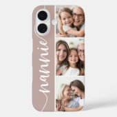 Nannie Script Grandma Foto Collage Case-Mate iPhone Hülle (Rückseite)