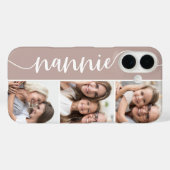 Nannie Script Grandma Foto Collage Case-Mate iPhone Hülle (Rückseite (Horizontal))
