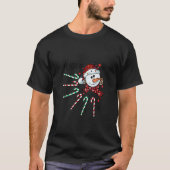 Nannie Snowman Candy Cane Weihnachten Weihnachten T-Shirt (Vorderseite)