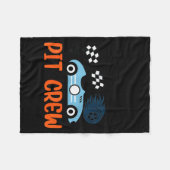 Nannie T Crew Race Car Family Matching Birthday Fleecedecke (Vorderseite (Horizontal))