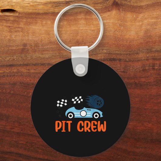 Nannie T Crew Race Car Family Matching Birthday Schlüsselanhänger (Vorderseite)