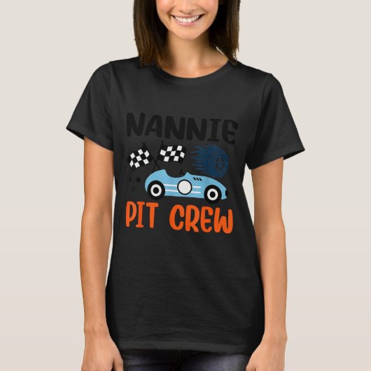 Nannie T Crew Race Car Family Matching Birthday T-Shirt (Vorderseite)