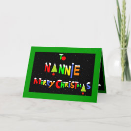 Nannie Weihnachtskarte Feiertagskarte