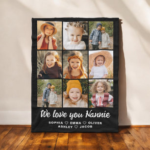 Nannie Wir Liebe hören Sie Moderne FotoCollage Fleecedecke