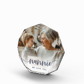 Nannie Wir Liebe Sie | Oma Script Overlay Fotoblock (Rechts)