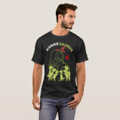 Nanniesaurus Nannie 6 Kinder Dinosaurier Muttertag T-Shirt (Vorne ganz)