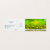 NANNOOS-GESCHÄFTSKARTE VISITENKARTEN (Außenseite Aufgefaltet)