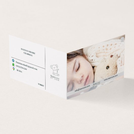 NANNOOS-GESCHÄFTSKARTE VISITENKARTEN (Vorderseite)