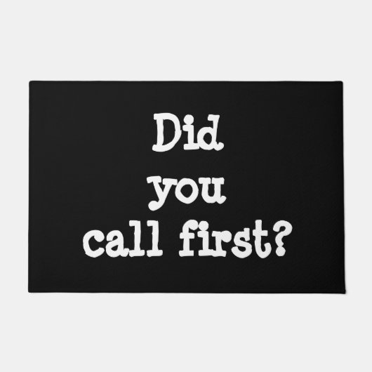 Nannten Sie erste lustige Fußmatte (Vorderseite)