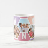 Nanny 5 Foto Editable 5 Letter Honeycomb Kaffeetasse (Mittel)