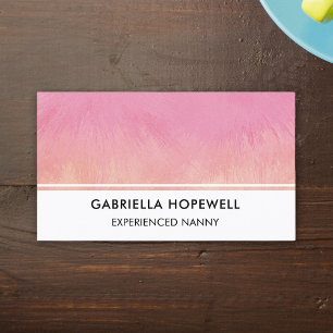 Nanny Babysitter Child Säugling Daycare Beruflich Visitenkarte