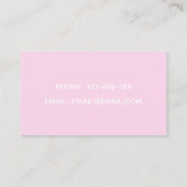 Nanny Babysitter Simple Niedlich Pink Stroller New Visitenkarte (Rückseite)