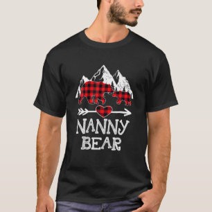 Nanny Bar Christmas Pajama Red Kariert Buffalo Fam T-Shirt