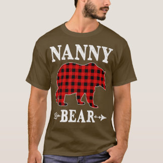 Nanny Bar Christmas Pajama Red Kariert Buffalo Fam T-Shirt