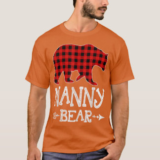 Nanny Bar Christmas Pajama Red Kariert Buffalo Fam T-Shirt