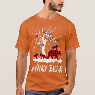 Nanny Bar Christmas Pajama Red Kariert Buffalo Fam T-Shirt