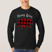 Nanny Bear Buffalo Plaid Matching Family Group Chr T-Shirt (Vorderseite)
