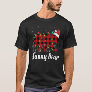 Nanny Bear Buffalo Red Pläd Matching Family Chris T-Shirt