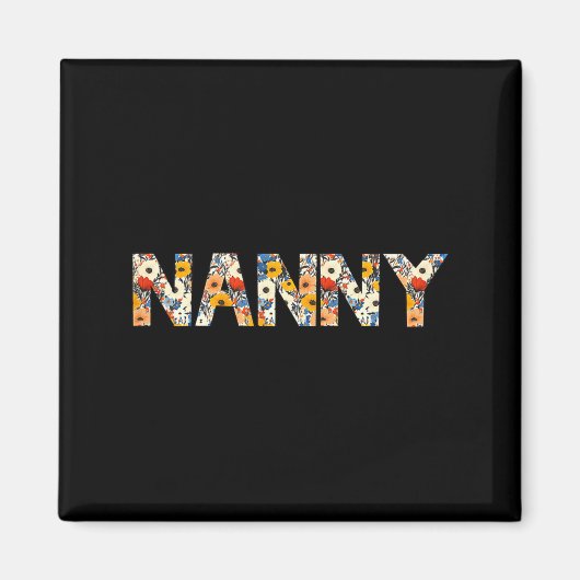 Nanny Blumengesteck wilde Blumen Muttertag Magnet (Vorne)