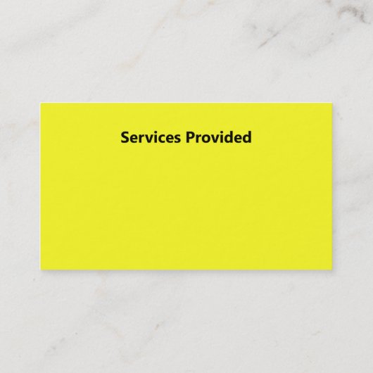 Nanny Business Card Visitenkarte (Rückseite)