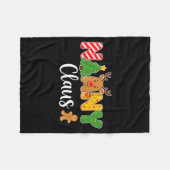 Nanny Claus Funny For Christmas With Reindeer And Fleecedecke (Vorderseite (Horizontal))