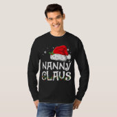 Nanny Claus Santa Funny Christmas Pajama Matching T-Shirt (Vorne ganz)