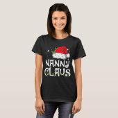 Nanny Claus Santa Funny Christmas Pajama Matching T-Shirt (Vorne ganz)