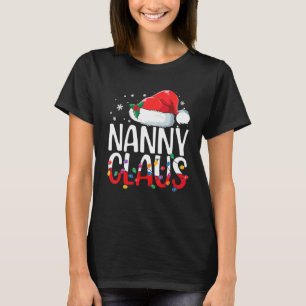 Nanny Claus Weihnachts-Pyjamas passende Familie Xm T-Shirt
