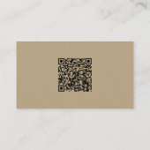 Nanny Custom Foto Imitate Gold Glitzer QR Code Visitenkarte (Rückseite)
