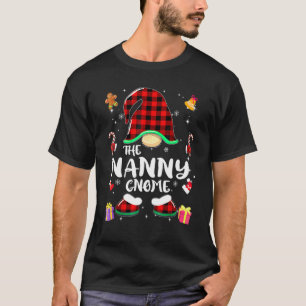 Nanny Gnome Buffalo Kariert Rot Passende Familie W T-Shirt