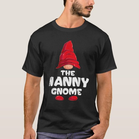Nanny Gnome Matching Family Group Christmas Party T-Shirt (Vorderseite)