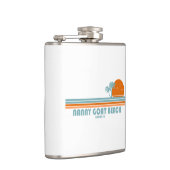 Nanny Goat Beach Georgia Sun Palm Trees Flachmann (Rechts)