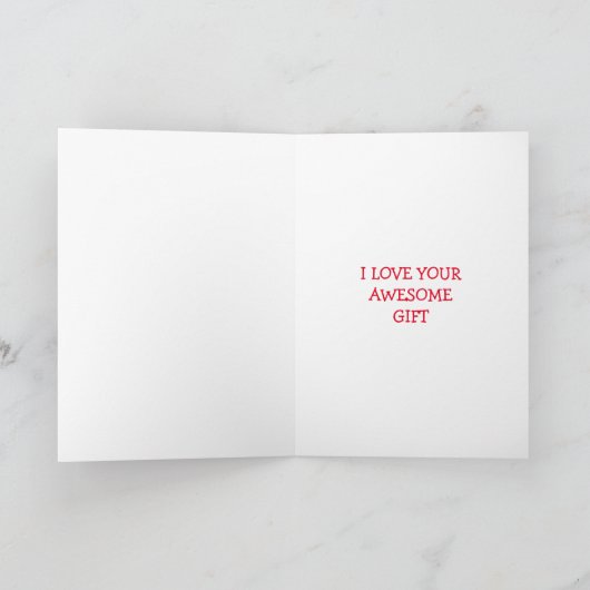 Nanny Grandad Name Niedlich Bären Blätter Dankeskarte (Innenseite)