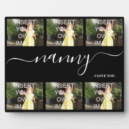 Nanny I Liebe Sie sechs Foto Collage Geschenk Plaq Fotoplatte