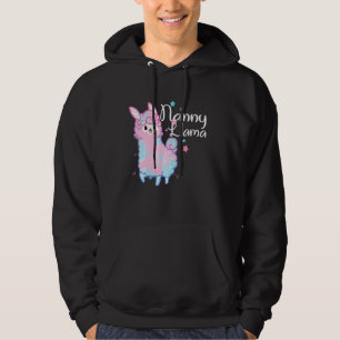 Nanny Llama Matching Family Christmas Pajamas Hoodie