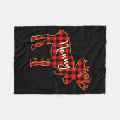 Nanny Moose _ Buffalo Red Plaid Family Christmas Fleecedecke (Vorderseite (Horizontal))