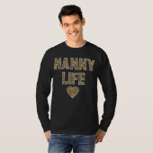 Nanny  Nanny Life Quote Cute Leopard Print Grandma T-Shirt (Vorne ganz)