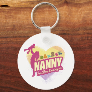 Nanny Nursemaid Vintag Babysitter Childcare Nurse Schlüsselanhänger