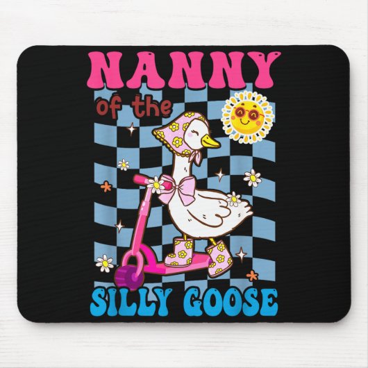 Nanny Of The Silly Goose First Birthday Family Mat Mousepad (Vorne)