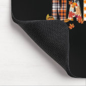 Nanny Truthahn Retro Herbst Autumn Leopard Ernteda Mousepad (Ecke)