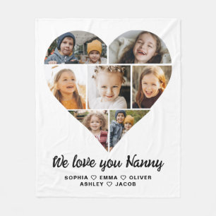 Nanny We Liebe Sie 7 Foto Collage Fleecedecke