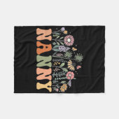 Nanny Wildflower Floral Birthday Baby Shower New N Fleecedecke (Vorderseite (Horizontal))