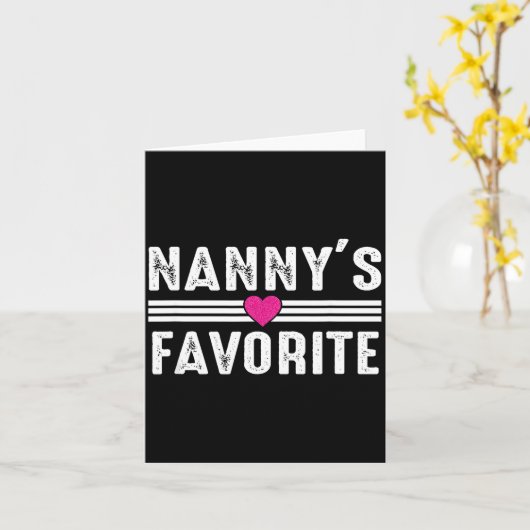 Nanny's Favorite  Karte (Gelbe Blume)