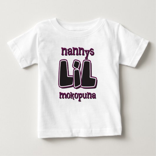 Nannys LIL Mokopuna Baby T-shirt (Vorderseite)