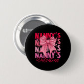 Nannys Valentinsgruß-Schleife Muttertag Frauen Button (Vorne & Hinten)