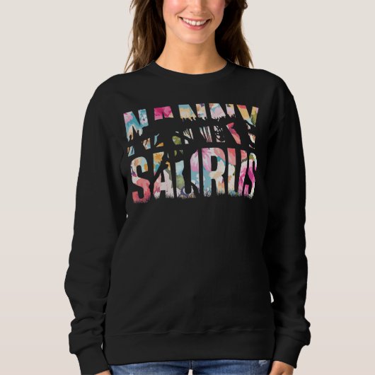 Nannysaurus Rex Grandma Dinosaur Rex Nanny Saurus Sweatshirt (Vorderseite)