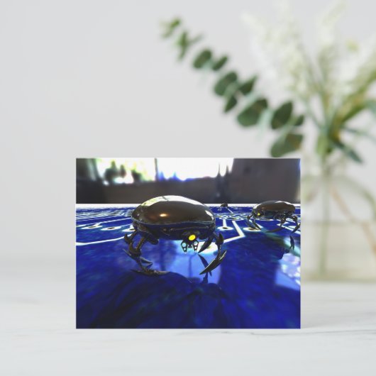 Nano Bots Postcard Postkarte (Stehend Vorderseite)